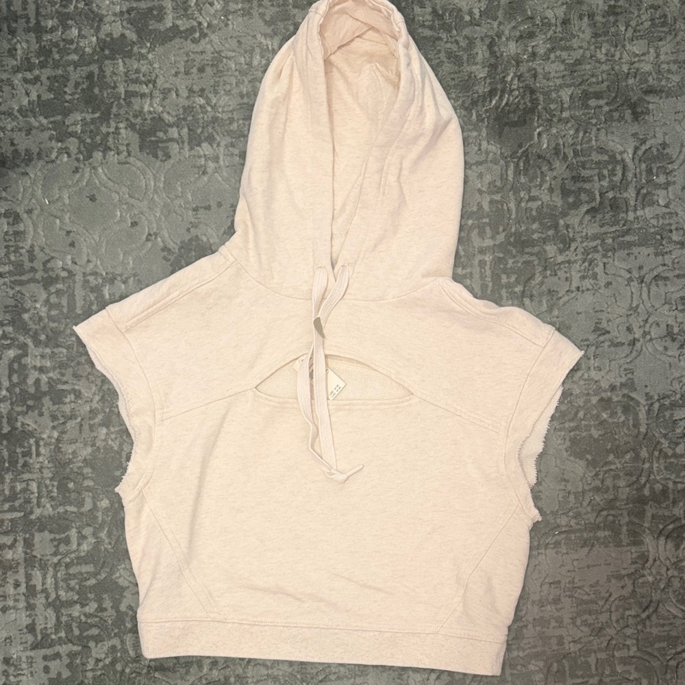 Offline by Aerie Throwback Cutoff Sleeveless Hoodie NEW